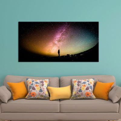 DecorGlance Sky Full Of Stars In Night Canvas Wall Painting