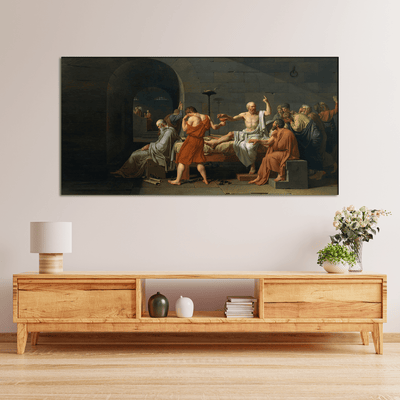 DECORGLANCE Socrates Talking To Euthyphro Canvas Print Wall Painting