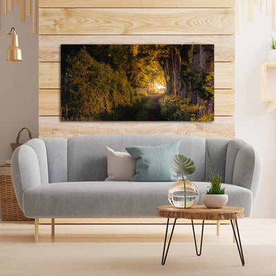 DecorGlance Street Forest View Canvas Wall Painting
