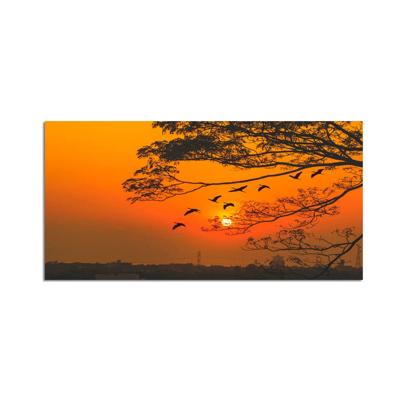 DecorGlance Sunset View Canvas Wall Painting