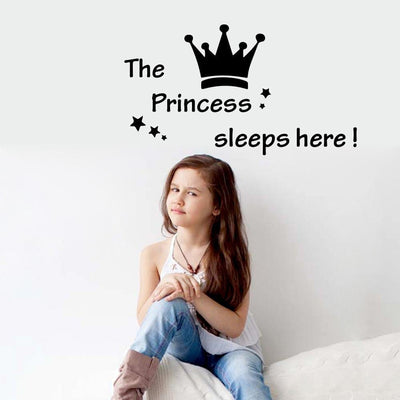 DECORGLANCE Teenage Princess Wall Sticker