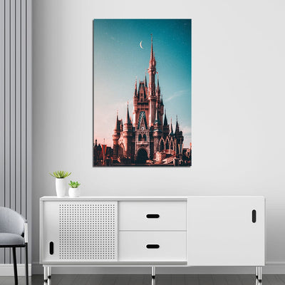 DecorGlance The Disney Castle In Germany Canvas Wall Painting