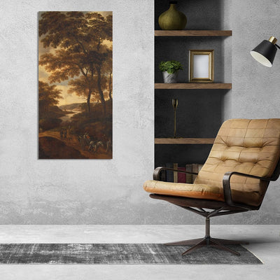 DecorGlance Tree In Sunset Canvas Wall Painting