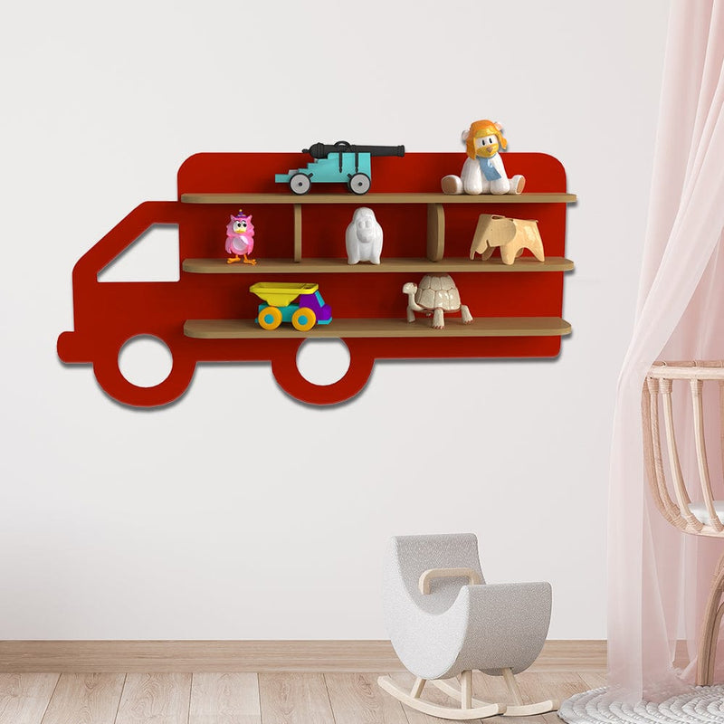 DecorGlance Truck Shape Kids Shelf