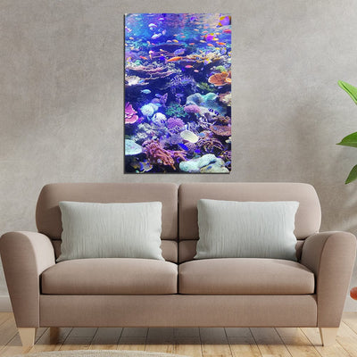 DecorGlance Under Water View Print On Canvas Wall Painting
