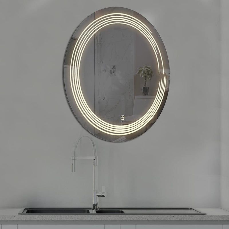 DecorGlance (22 x 22) inches Unique LED Bathroom Mirror