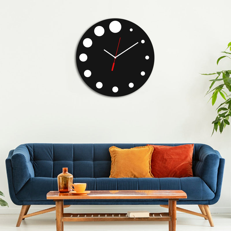 decorglance Wall Clocks Premium Round Design Wood Analog Wall Clock