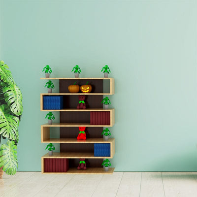 Box Shape Wooden Wall Display Shelf