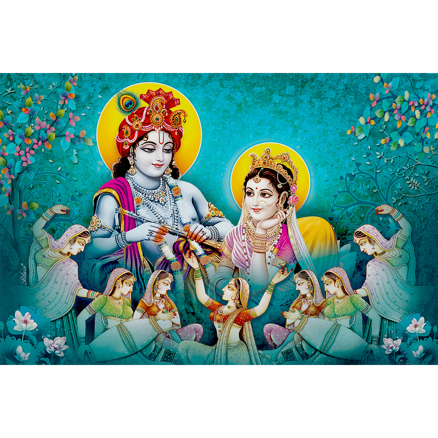 Hindu God illustration, Radha Krishna Vrindavan Radha Krishna Hinduism,  krishna, purple, kids, cartoon png | PNGWing