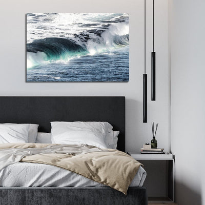 DecorGlance Waves Print On Canvas Wall Painting