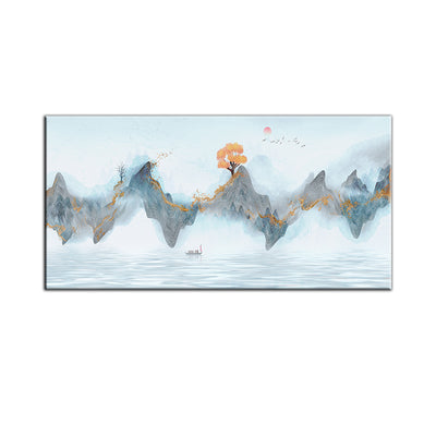 Mountain Scenery Abstract Canvas Wall Painting