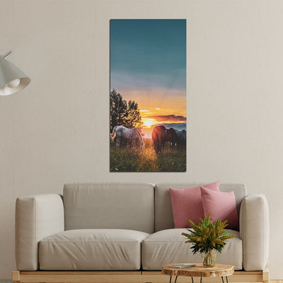 DecorGlance Wild Horse Pictures Print On Canvas Wall Painting