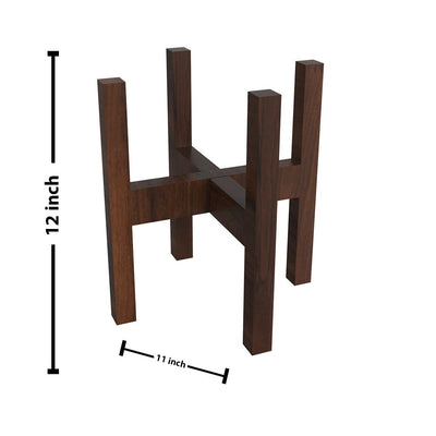DecorGlance wooden planter stand.
