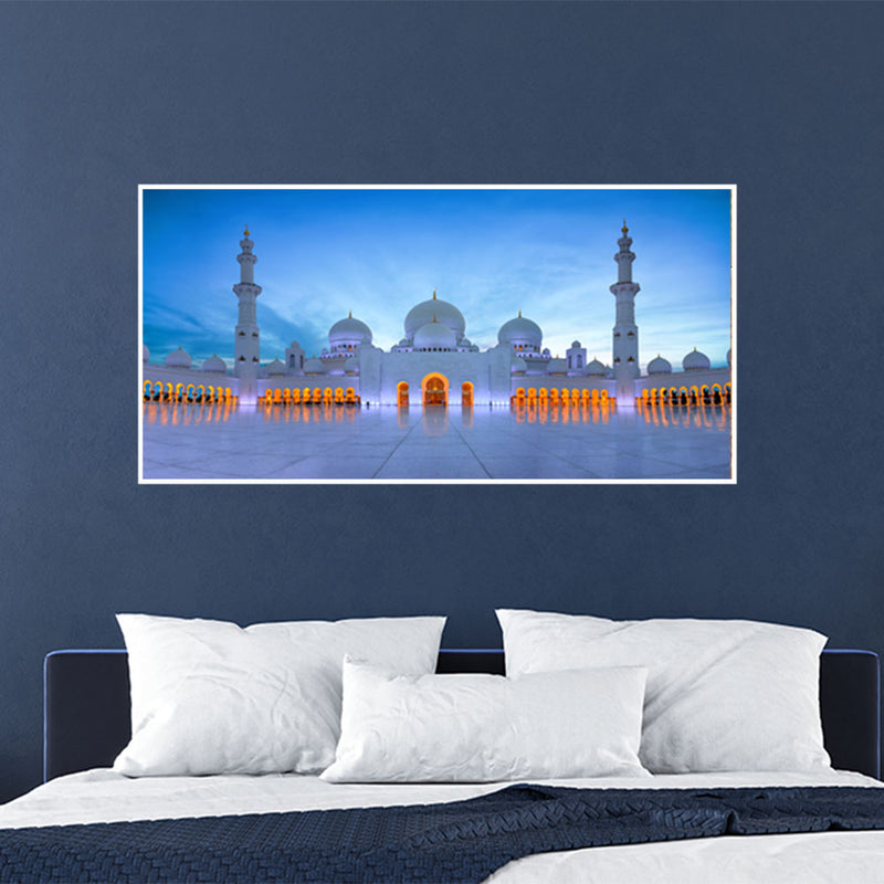 Grand Mosque Center Canvas Floating Frame Wall Painting